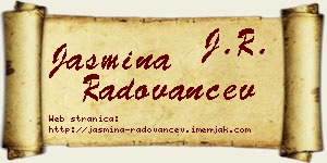 Jasmina Radovančev vizit kartica